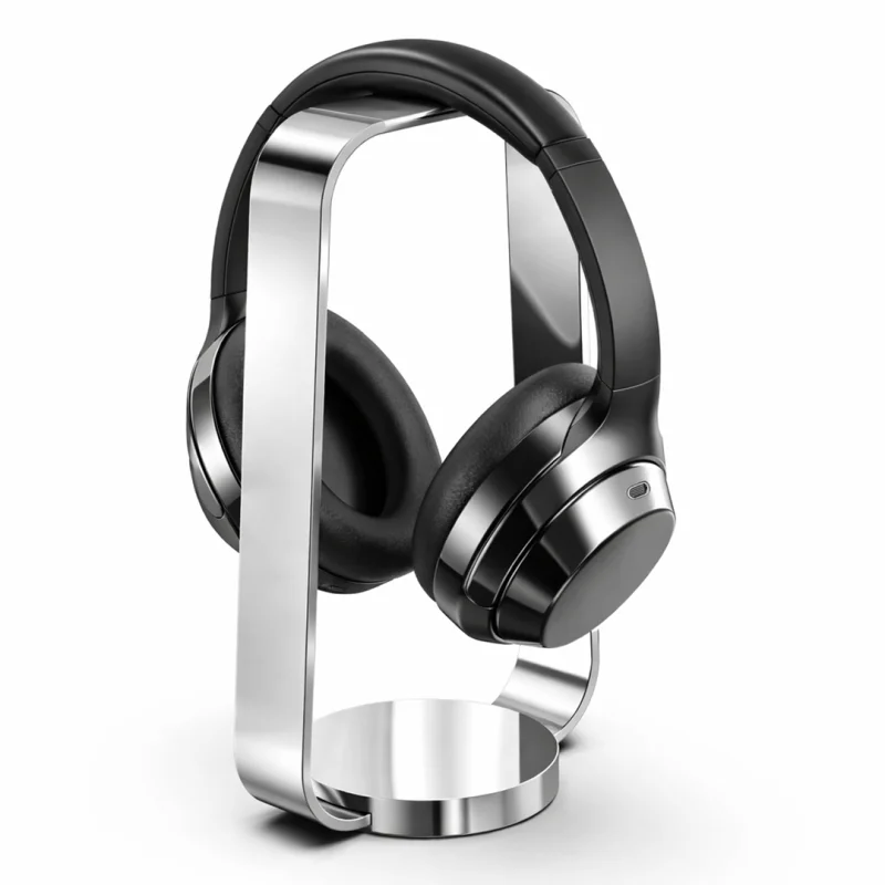 Paslanmaz Çelik Masaüstü Kulaklık Standı